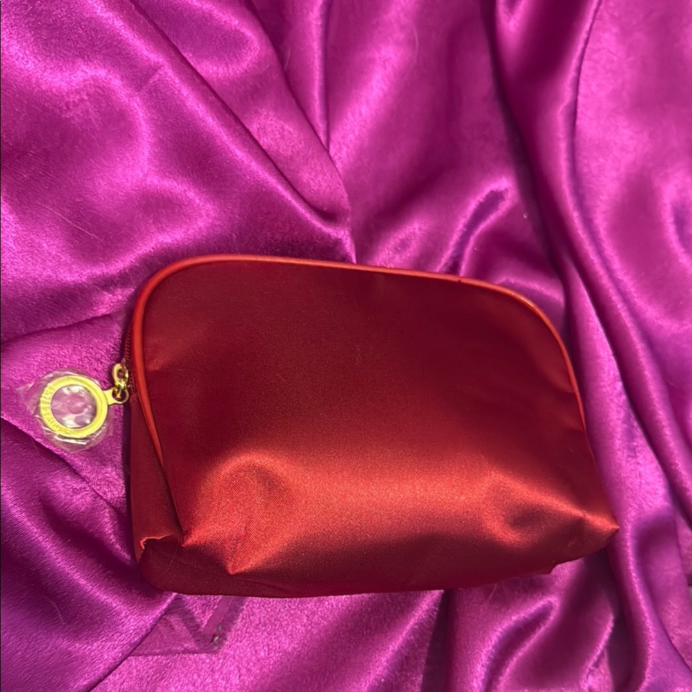 Estée Lauder Elegant Red Satin Clutch